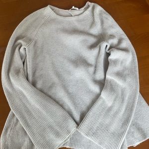 Beautiful HELMUT LANG grey-toned cotton/cashmere sweater